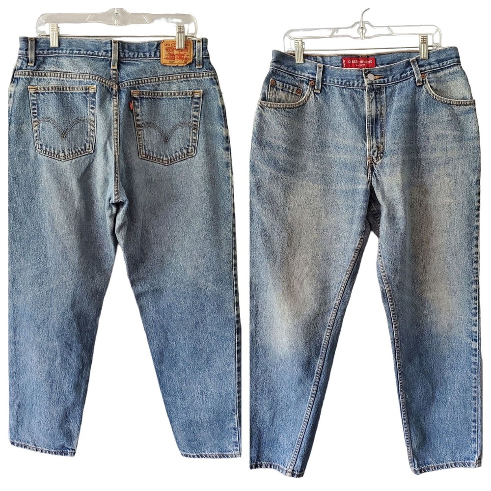 Vintage 90s Y2k Levi's 550 Sz 16 35x30 Relaxed Baggy Grunge High Rise Jeans